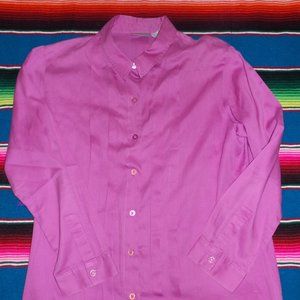 Chico's Size 2 Pink Button-Up Top